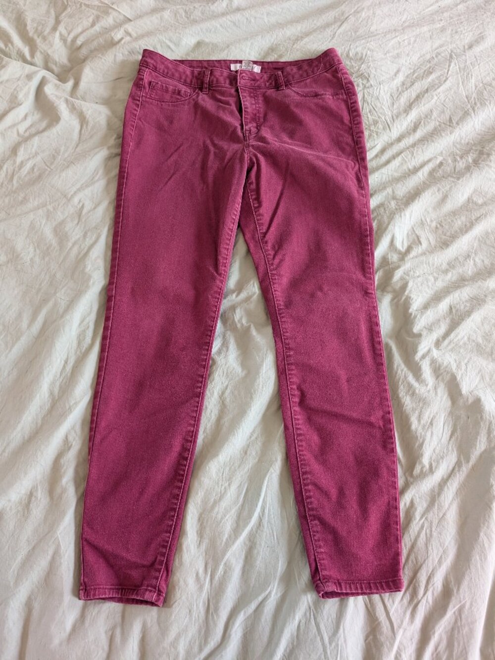 Refuge Burgundy Skinny Jean